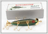 Winchester 2001 Gold Scale Black Back Green Belly Minnow In Box A1