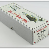 Winchester 2001 Gold Scale Black Back Green Belly Minnow In Box