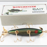 Winchester 2001 Gold Scale Black Back & Belly Minnow In Box