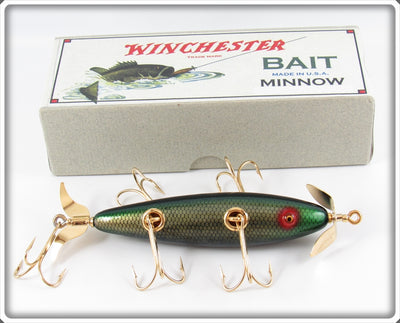 Winchester 2001 Gold Scale Black Back & Belly Minnow In Box