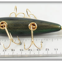 Winchester 2001 Gold Scale Black Back & Belly Minnow In Box A3