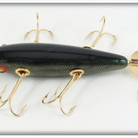 Winchester 2001 Gold Scale Black Back & Belly Minnow In Box A3