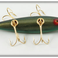 Winchester 2001 Gold Scale Black Back Green Belly Minnow In Box