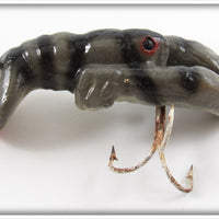 Vintage Wright & McGill Co Grey Crawfish Lure