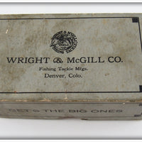 Vintage Wright & McGill Co Flapper Crab Empty Lure Box 