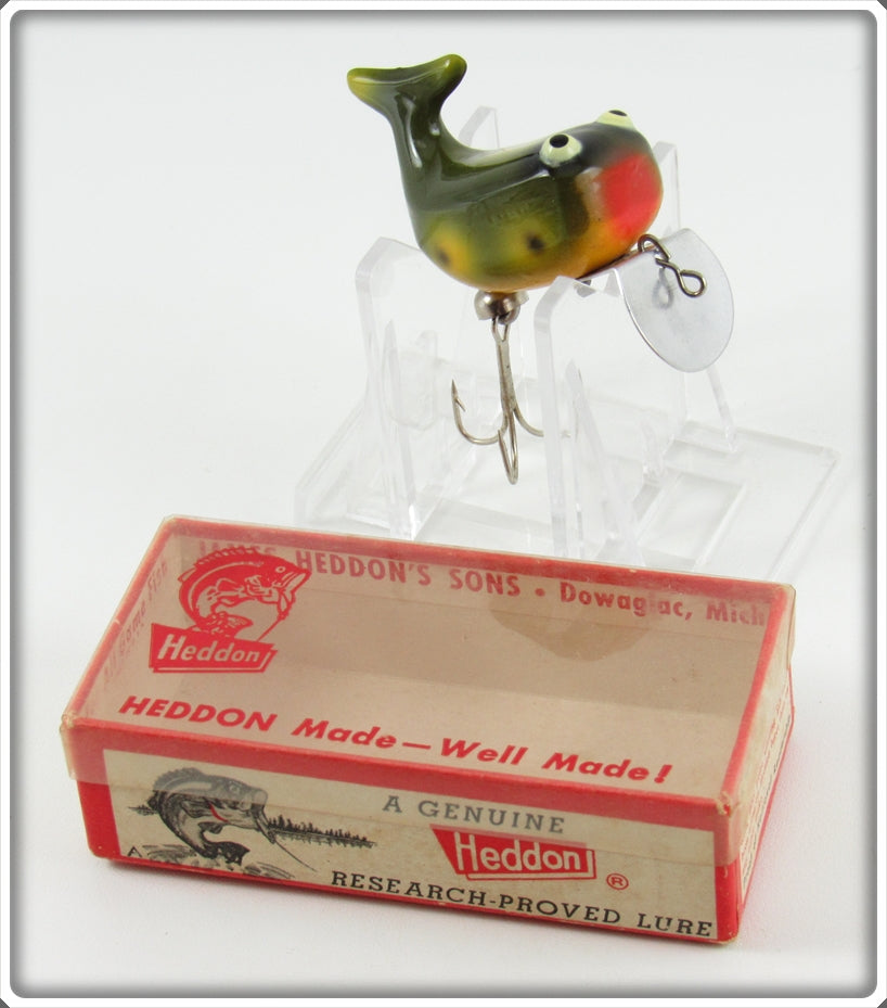 Heddon Frog Black Eye Shadow Hi Tail Lure In Box 305 F