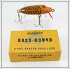 Vintage Jed Welsh Yellow Black Ribs Bass Hound Lure In Box 