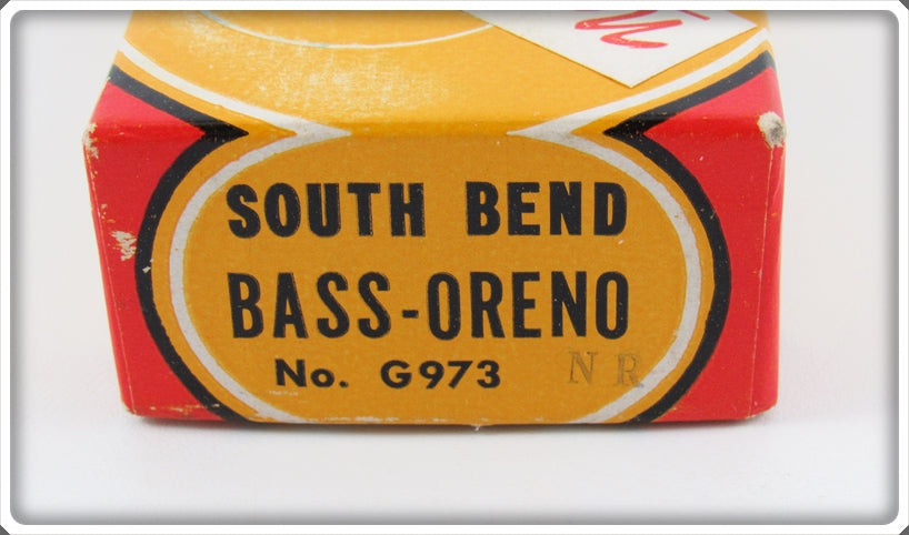 Vintage South Bend Neon Red Bass Oreno In Box G973 NR For Sale