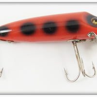 Vintage Heddon Orange With Black Spots Baby Vamp Lure 7409V