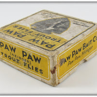 Paw Paw Niebor Trout Flies Silver Doctor Empty Arrowhead Box