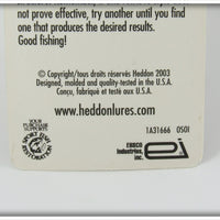 Heddon Strawberry Spotted Throbber On Card