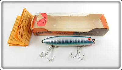 Vintage Bomber Bait Co Blue Scale Jerk Lure In Box 4523