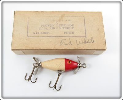Clover Creek Baits Red & White River Midget Lure In Box