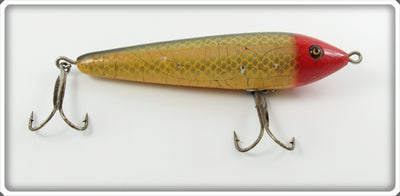 Vintage Heddon Red Head Shiner Zaragossa Lure 6509PRH