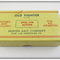 Beaver Bait Co Rainbow Old Fighter Empty Box
