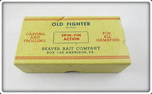 Beaver Bait Co Rainbow Old Fighter Empty Box