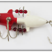 Beaver Bait Co Red & White Old Fighter