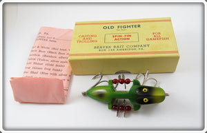 Beaver Bait Co Frog Finish Old Fighter In Box