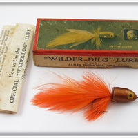 Heddon Irvin Cobb Gold & Orange Wilder Dilg In Picture Box 
