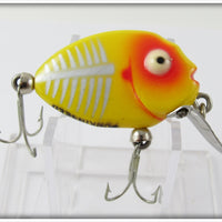 Vintage Heddon Yellow Shore Tiny Punkinseed Lure 380 XRY