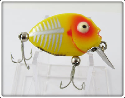 Vintage Heddon Yellow Shore Tiny Punkinseed Lure 380 XRY