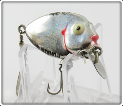 Vintage Heddon Chrome Tiny Punkin Spin Lure 382 NP