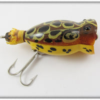 Arbogast Seein's Believin' Brown Leopard Frog 1/4 Oz Hula Popper In Box