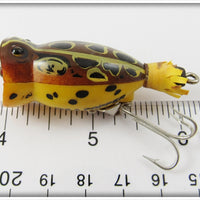 Arbogast Seein's Believin' Brown Leopard Frog 1/4 Oz Hula Popper In Box