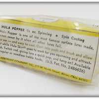 Arbogast Seein's Believin' Brown Leopard Frog 1/4 Oz Hula Popper In Box