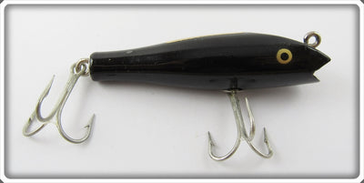 Vintage Creek Chub Solid Black Midget Darter Lure 8013