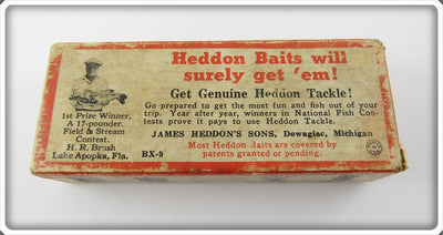 Vintage Heddon Empty Box For Silver Flitter Midgit Digit Lure B119SS