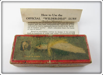 Vintage Heddon Empty Box For Dilg's Own Wilder Dilg Lure