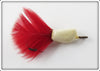 Vintage Jamison White With Red Feather Flyrod Coaxer Lure