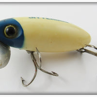 Arbogast Blue Head White Body Jitterbug