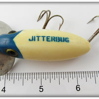 Arbogast Blue Head White Body Jitterbug