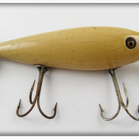 Vintage Shakespeare Jim Dandy White Floating Minnow Lure