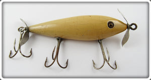 Vintage Shakespeare Jim Dandy White Floating Minnow Lure
