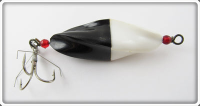 Vintage Boss Lure Co Black & White Spiral Lure