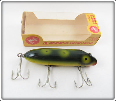 South Bend Gladding Frog Spot Bass Oreno In Correct Box 973 FF