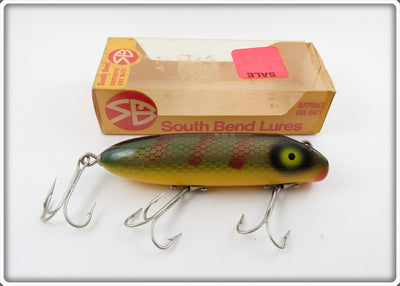 South Bend Gladding Yellow Perch Bass Oreno In Correct Box 