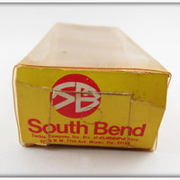 South Bend Gladding White With Spots (AKA Strawberry) Bass Oreno In Box