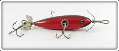 South Bend Red Dark Shaded Back Underwater Minnow Lure 903 SR 