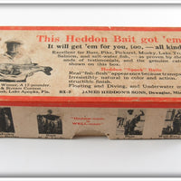 Vintage Heddon Perch Midget River Runt Empty Lure Box 9019L