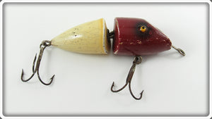 Vintage Moonlight Red & White Zig Zag Model 1900 Lure 1901