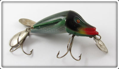 Vintage Jamison Green Scale Wig L Twin Lure 1806