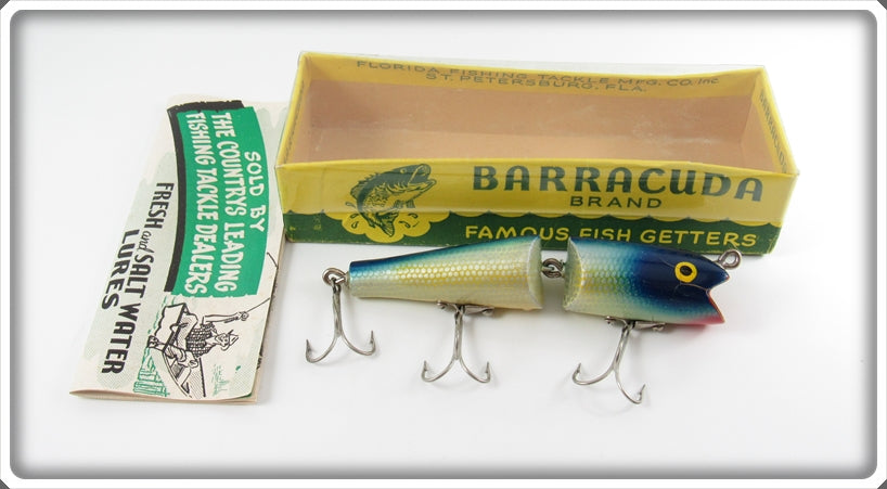 Barracuda Florida Fishing Tackle Mfg Co Blue Back Jointed Bait In