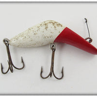 Vintage Joe Froelich Red & White With Glitter Deep Runner Lure