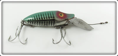 Vintage Heddon Green Shore Go Deeper River Runt Lure D9119XRG