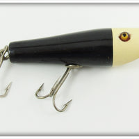 Vintage Creek Chub Black White Head Skipper Lure 4611 