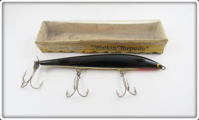 Bagley Solid Black Walkin' Torpedo In Correct Box B-5-WT